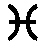 Pisces sign (glyph).
